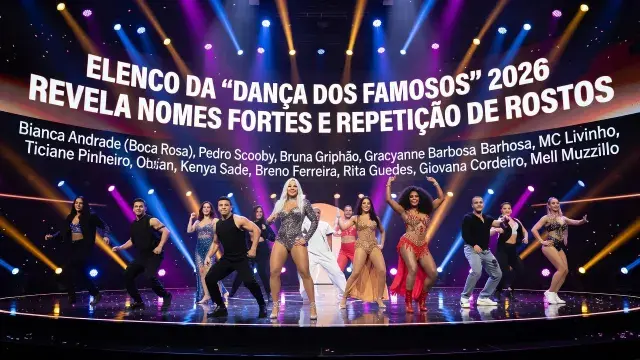 Elenco da "Dança dos Famosos" 2026 revela nomes fortes e repetição de rostos